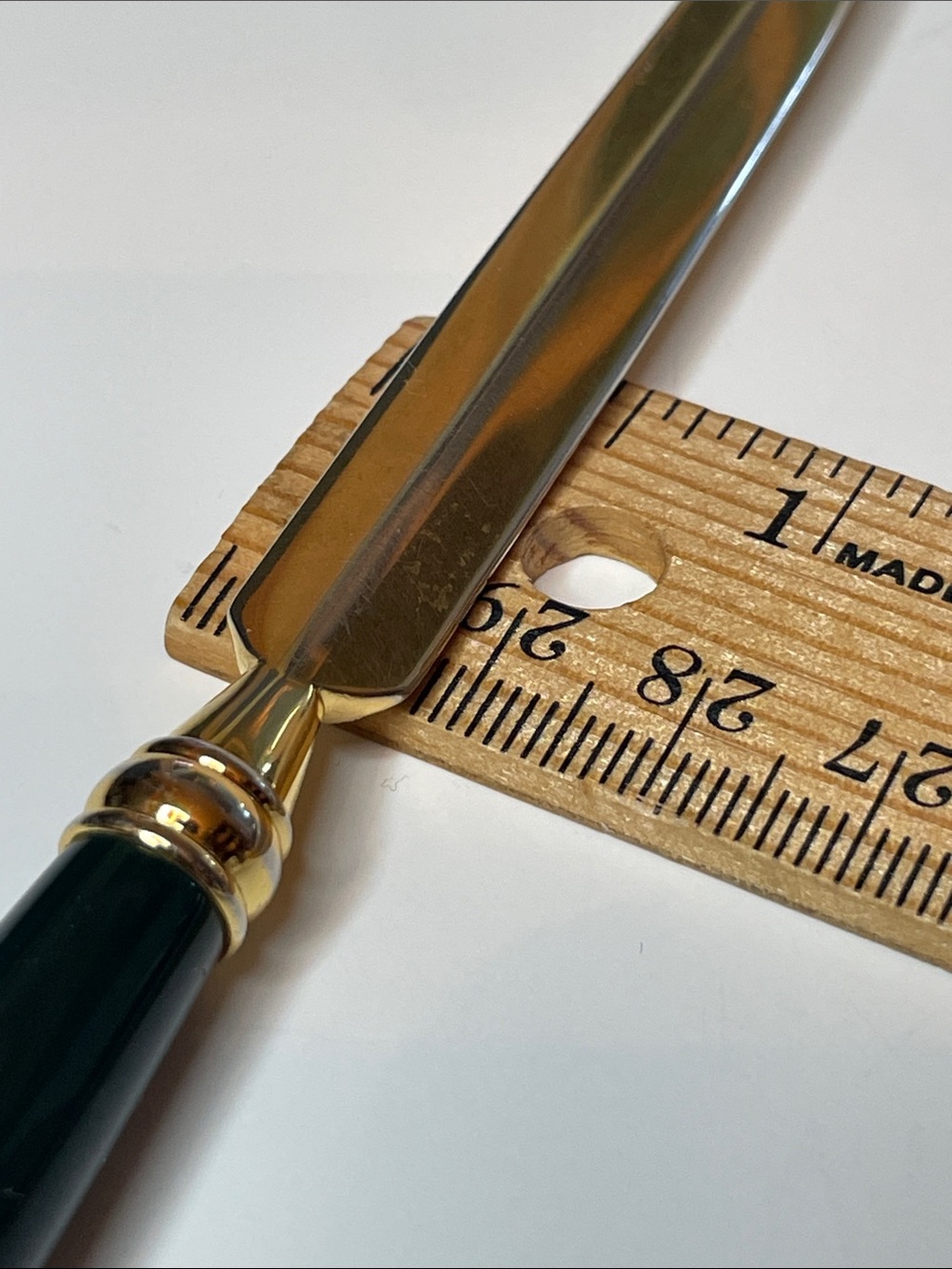 Vintage Brass with Brown Bakelite Handle Letter Opener - Picture 5 of 5
